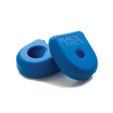 RACE FACE CRANK BOOT 2-pack, karbon nyélvédelem kék