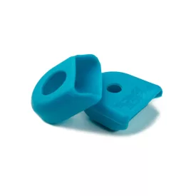   RACE FACE CRANK BOOT 2-pack, karbon fogantyúvédelem türkiz színű