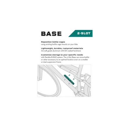 WOLF TOOTH sín B-RAD 2 SLOT BASE MOUNT