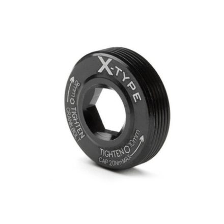 RACE FACE pótalkatrész PULLER CAP, X-TYPE, 7075, FEKETE