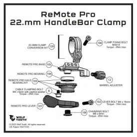   WOLF TOOTH pótalkatrész a REMOTE PRO Clamp 22.2 átalakító készlethez