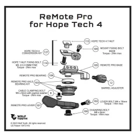   WOLF TOOTH pótalkatrész a REMOTE PRO Hope átalakító készlethez