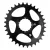 RACE FACE SINGLE Direct Mount OVAL, N/W 34T 10-12SPD fekete
