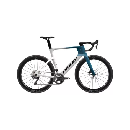 RIDLEY kolo E-NOAH Ultegra Di2 White/Black/Petrol Blue Metallic S