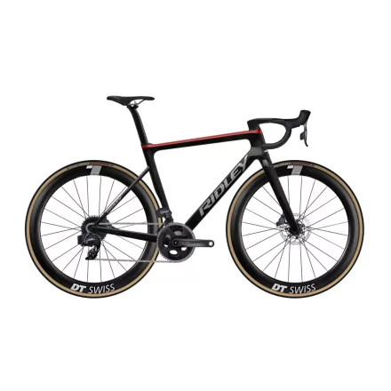 RIDLEY kerékpár FALCN RS DuraAce Di2 UD Carbon/Candy Red Metallic/Silver M
