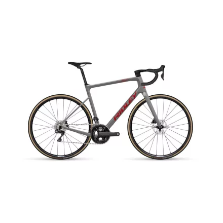 RIDLEY kerékpár GRIFN Shimano 105 Di2 Battleship szürke/cukorkavörös metál színben S