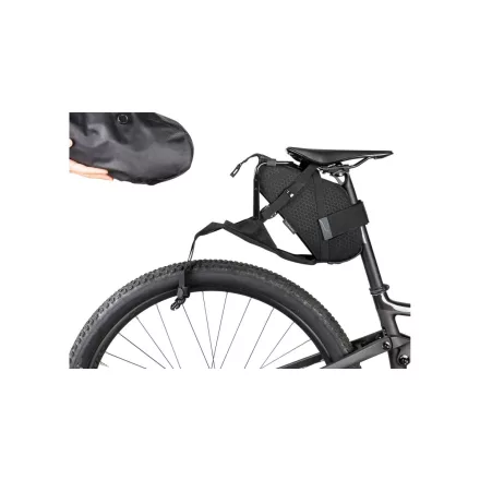 TOPEAK táska BACKLOADER X, gurulós nyeregtáska 10l fekete