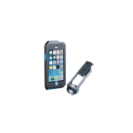 TOPEAK WEATHERPROOF RIDECASE tok iPhone 5 + SE számára fekete/kék