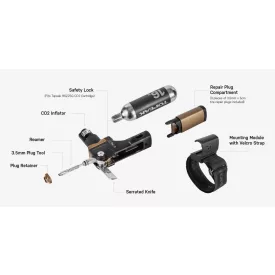 TOPEAK airless készlet TUBI MASTER+ CO2 patronnal