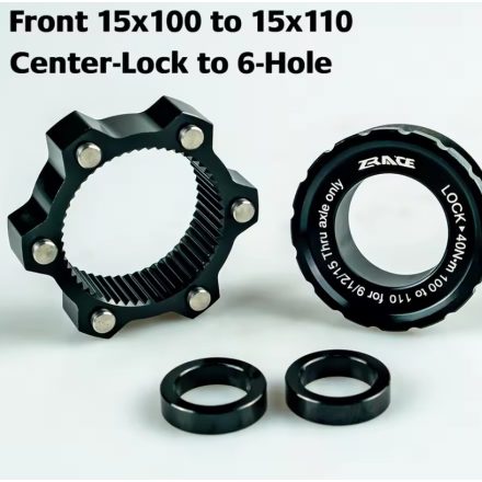  ZRACE Center Lock Hub Boost Adapter, Center Lock-ról 6 lyukra, 12x100 to 12x110,