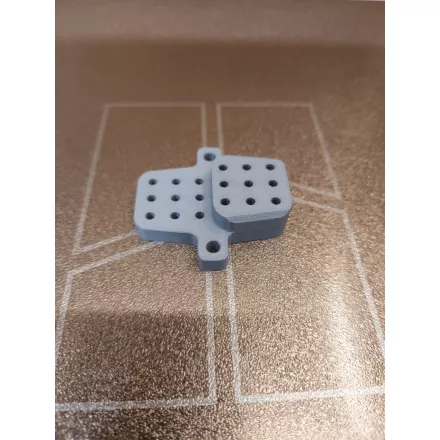 Aszimmetrikus Bleed Block dugattyúkinyomáshoz és pucoláshoz 4 dugattyús féknyereghez 3D nyomtatott