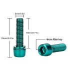 ZTTO Oilslick M5x18mm acél imbuszcsavar kormányszárhoz 6db/csomag